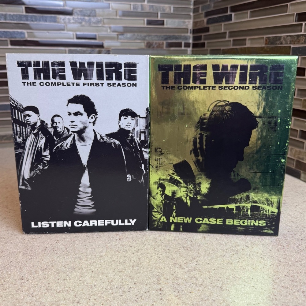 HBO The Wire Complete First & Second Seasons DVD Box Sets Bundle Baltimore Crime